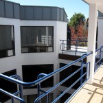 Some suites offer balconies.