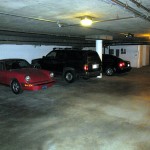 Spacious underground parking